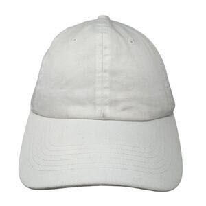 Ethos Slideback Hat White One Size Solid Adjustable Casual Blank Outdoor